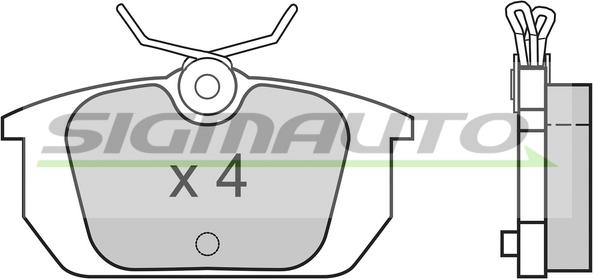 SIGMAUTO SPA313 - Set placute frana,frana disc aaoparts.ro