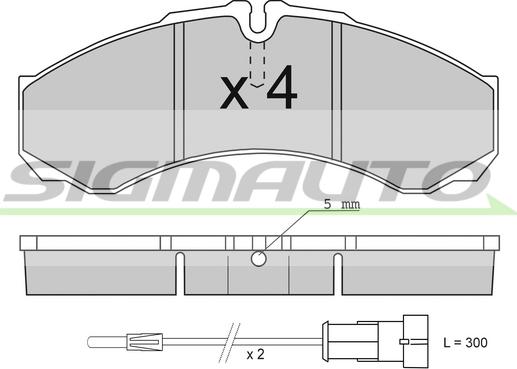SIGMAUTO SPA706 - Set placute frana,frana disc aaoparts.ro