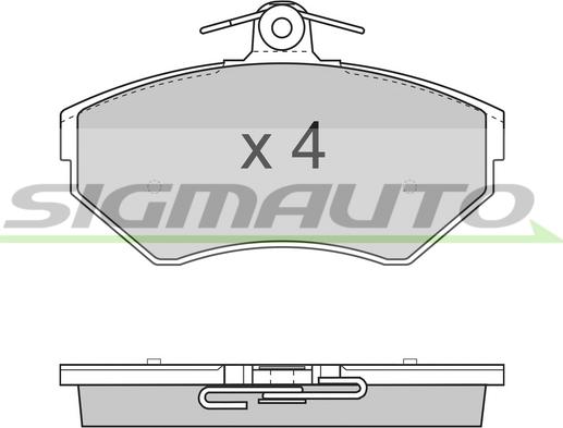 SIGMAUTO SPA730 - Set placute frana,frana disc aaoparts.ro