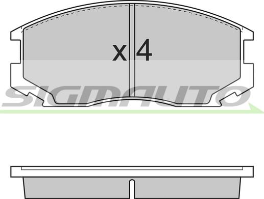 SIGMAUTO SPA732 - Set placute frana,frana disc aaoparts.ro