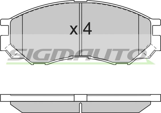 SIGMAUTO SPA775 - Set placute frana,frana disc aaoparts.ro