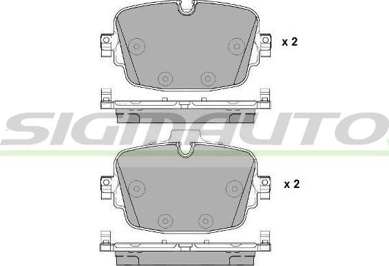 SIGMAUTO SPB958 - Set placute frana,frana disc aaoparts.ro