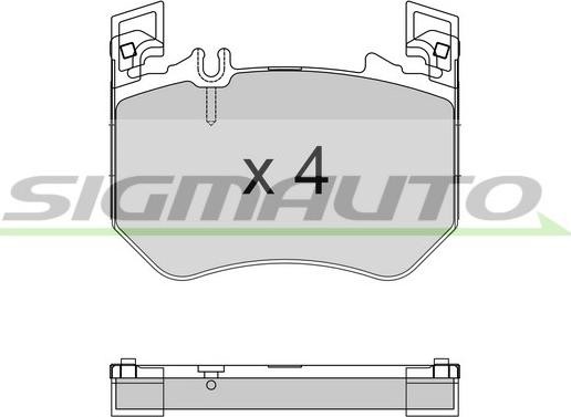 SIGMAUTO SPB967 - Set placute frana,frana disc aaoparts.ro