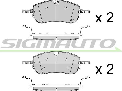 SIGMAUTO SPB939 - Set placute frana,frana disc aaoparts.ro
