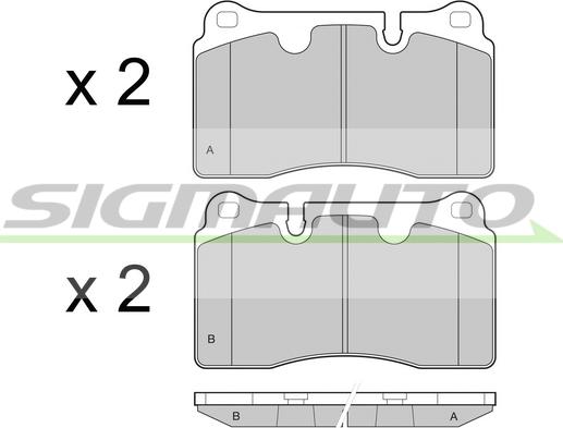 SIGMAUTO SPB444 - Set placute frana,frana disc aaoparts.ro