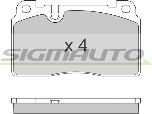 SIGMAUTO SPB592 - Set placute frana,frana disc aaoparts.ro