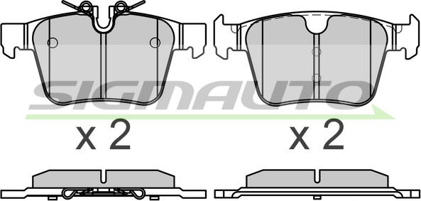 SIGMAUTO SPB664 - Set placute frana,frana disc aaoparts.ro