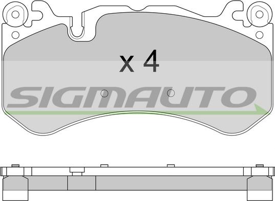 SIGMAUTO SPB609 - Set placute frana,frana disc aaoparts.ro