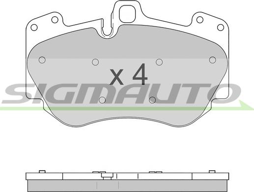 SIGMAUTO SPB611 - Set placute frana,frana disc aaoparts.ro