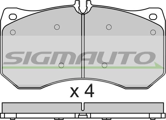 SIGMAUTO SPB677 - Set placute frana,frana disc aaoparts.ro