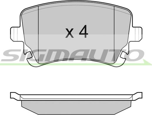 SIGMAUTO SPB086 - Set placute frana,frana disc aaoparts.ro