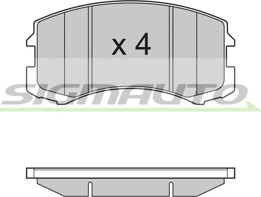SIGMAUTO SPB192 - Set placute frana,frana disc aaoparts.ro