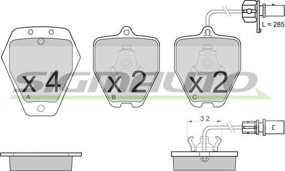 SIGMAUTO SPB119 - Set placute frana,frana disc aaoparts.ro