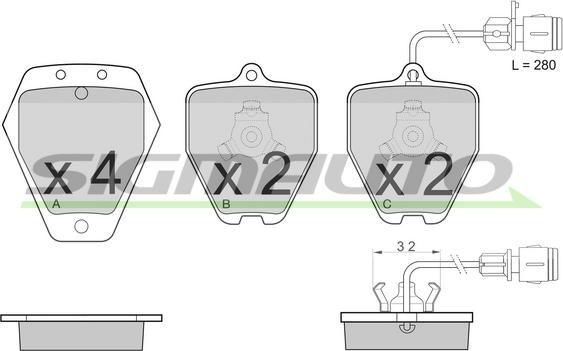 SIGMAUTO SPB118 - Set placute frana,frana disc aaoparts.ro