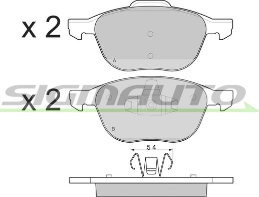 SIGMAUTO SPB133 - Set placute frana,frana disc aaoparts.ro