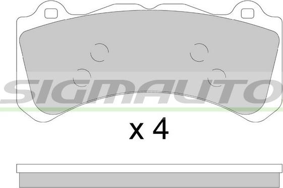 SIGMAUTO SPB896 - Set placute frana,frana disc aaoparts.ro