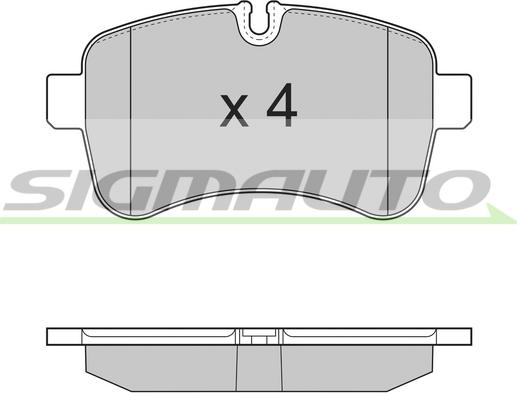 SIGMAUTO SPB315 - Set placute frana,frana disc aaoparts.ro
