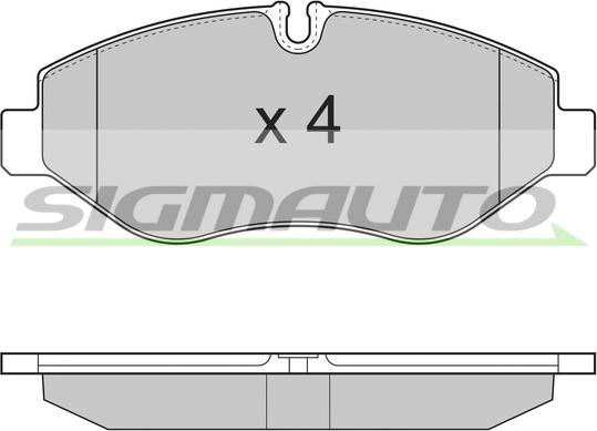 SIGMAUTO SPB324 - Set placute frana,frana disc aaoparts.ro