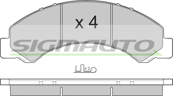SIGMAUTO SPB235 - Set placute frana,frana disc aaoparts.ro