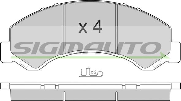 SIGMAUTO SPB236 - Set placute frana,frana disc aaoparts.ro