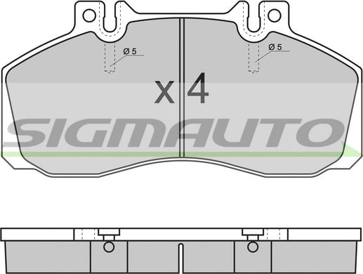 SIGMAUTO SPT289 - Set placute frana,frana disc aaoparts.ro
