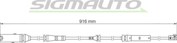 SIGMAUTO WI0924 - Senzor de avertizare,uzura placute de frana aaoparts.ro