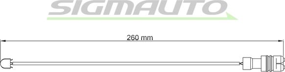 SIGMAUTO WI0540 - Senzor de avertizare,uzura placute de frana aaoparts.ro