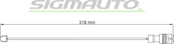 SIGMAUTO WI0541 - Senzor de avertizare,uzura placute de frana aaoparts.ro