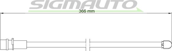SIGMAUTO WI0554 - Senzor de avertizare,uzura placute de frana aaoparts.ro