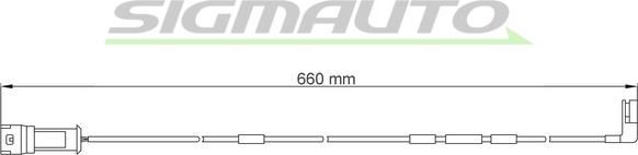 SIGMAUTO WI0522 - Senzor de avertizare,uzura placute de frana aaoparts.ro
