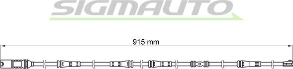 SIGMAUTO WI0685 - Senzor de avertizare,uzura placute de frana aaoparts.ro
