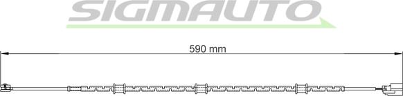 SIGMAUTO WI0756 - Senzor de avertizare,uzura placute de frana aaoparts.ro