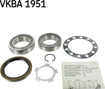 SKF VKBA 1951 - Set rulment roata aaoparts.ro