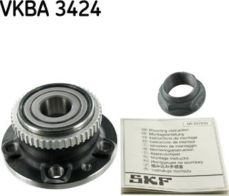 SKF VKBA 3424 - Set rulment roata aaoparts.ro