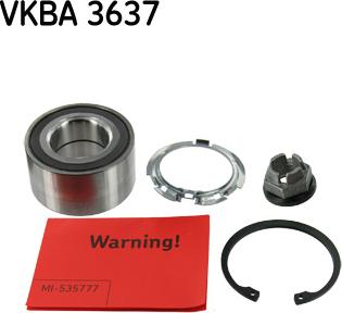 SKF VKBA 3637 - Set rulment roata aaoparts.ro