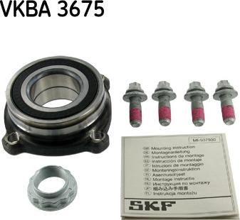 SKF VKBA 3675 - Set rulment roata aaoparts.ro