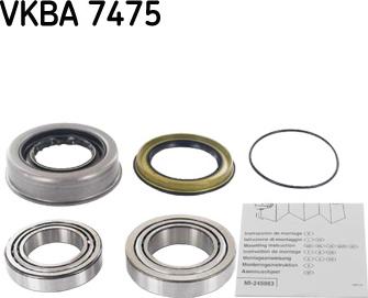 SKF VKBA 7475 - Set rulment roata aaoparts.ro