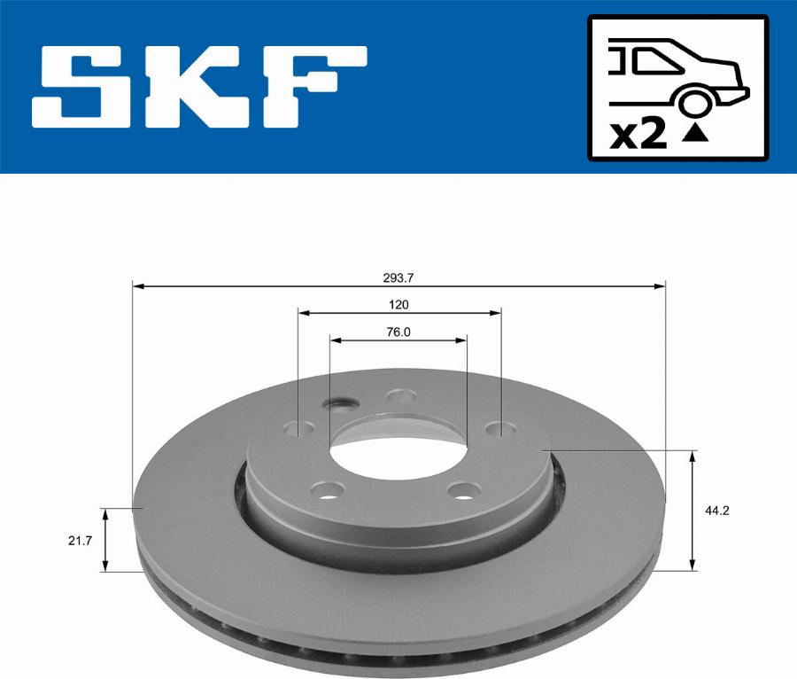 SKF VKBD 90042 V2 - Disc frana aaoparts.ro