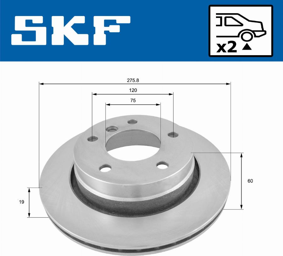 SKF VKBD 90192 V2 - Disc frana aaoparts.ro