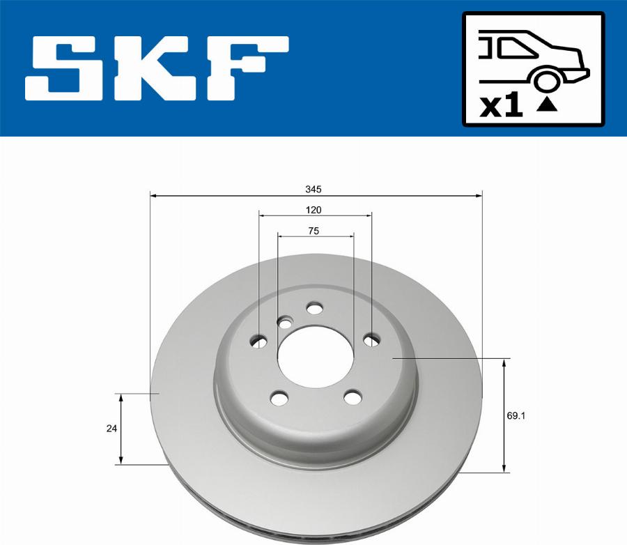 SKF VKBD 90162 V1 - Disc frana aaoparts.ro