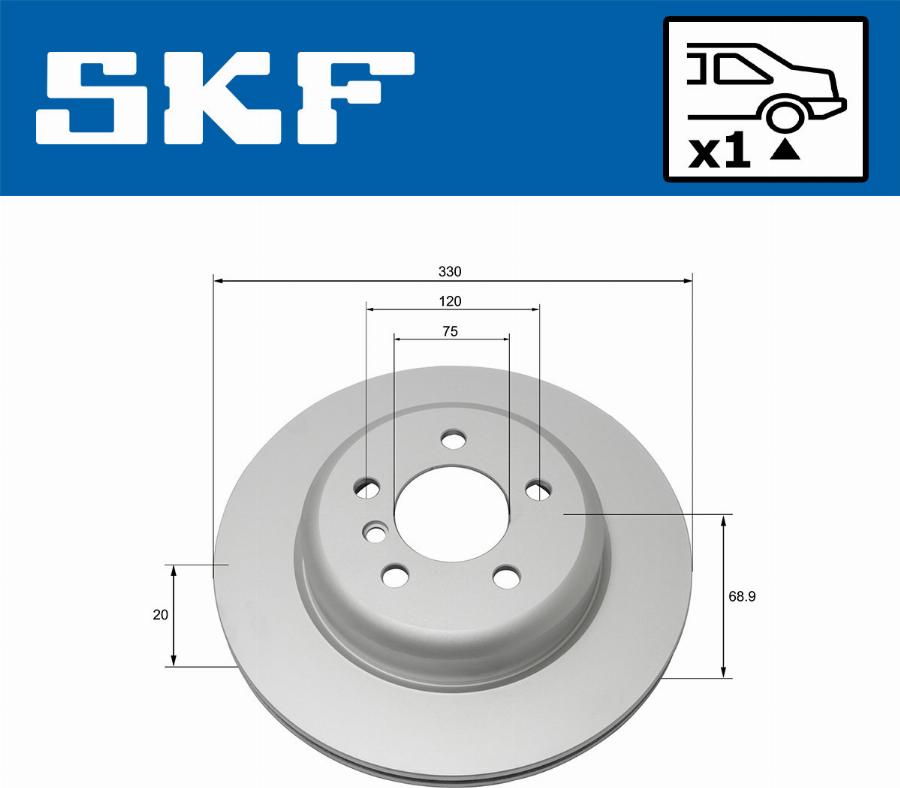 SKF VKBD 90102 V1 - Disc frana aaoparts.ro