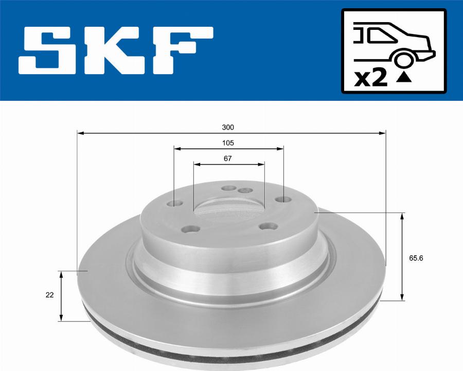 SKF VKBD 90118 V2 - Disc frana aaoparts.ro