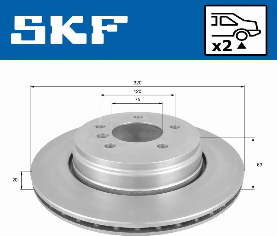 SKF VKBD 90180 V2 - Disc frana aaoparts.ro