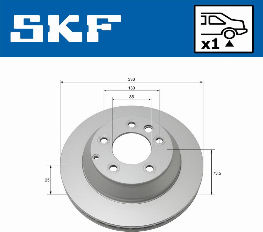 SKF VKBD 90136 V1 - Disc frana aaoparts.ro