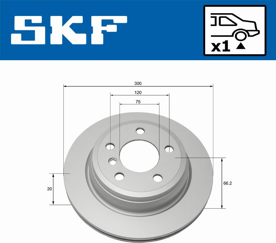 SKF VKBD 90120 V1 - Disc frana aaoparts.ro