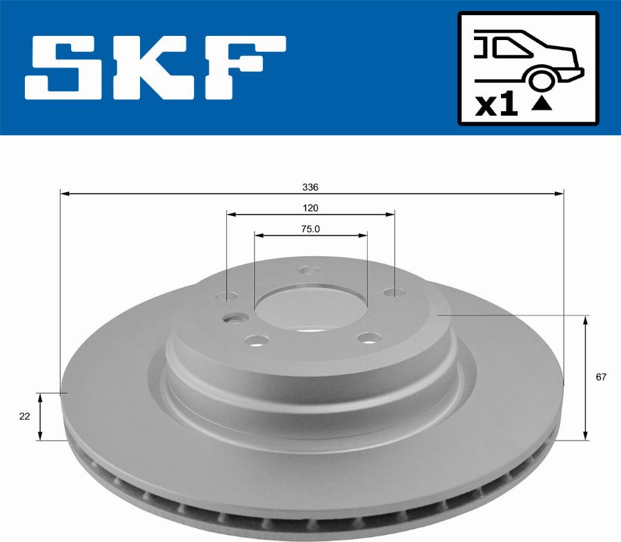 SKF VKBD 90232 V1 - Disc frana aaoparts.ro