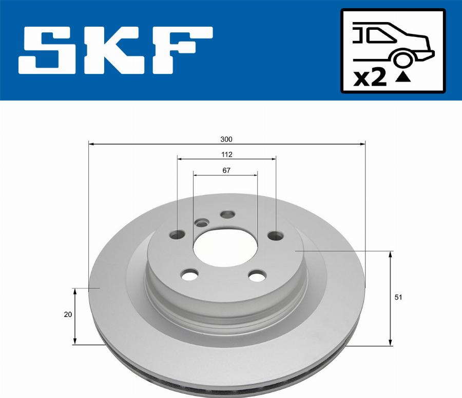 SKF VKBD 90712 V2 - Disc frana aaoparts.ro