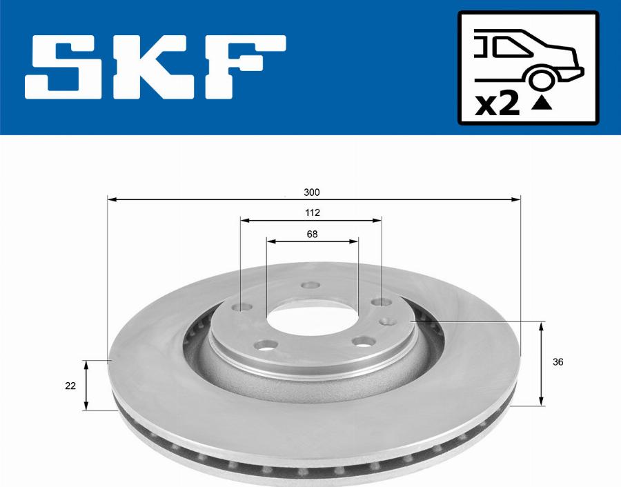 SKF VKBD 90779 V2 - Disc frana aaoparts.ro