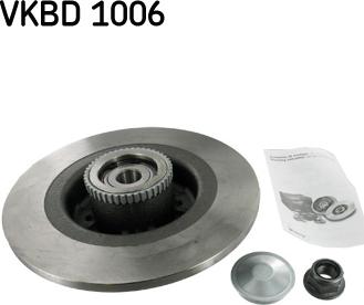 SKF VKBD 1006 - Disc frana aaoparts.ro