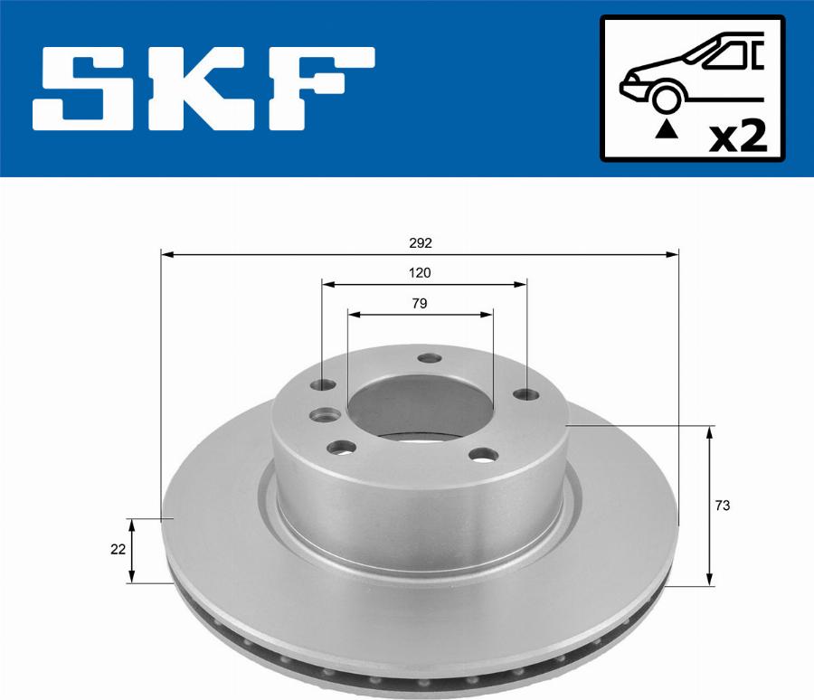 SKF VKBD 80099 V2 - Disc frana aaoparts.ro